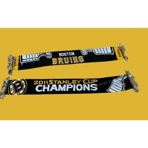 Boston Bruins Reebok 2011 Stanley Cup NHL Faceoff Collection Hockey Scarf 56"